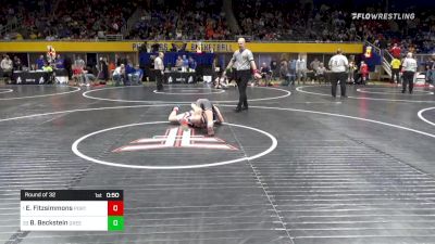 95 lbs Round Of 32 - Evan Fitzsimmons, Port Allegany vs Bryar Beckstein, Greenville