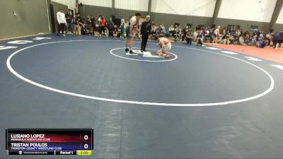 215 lbs Round 1 - Lusiano Lopez, Peninsula Wrestling Club vs Tristan Poulos, Thurston County Wrestling Club