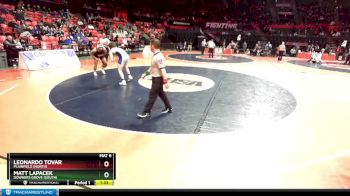 3A 190 lbs Champ. Round 1 - Leonardo Tovar, Plainfield (North) vs Matt Lapacek, Downers Grove (South)