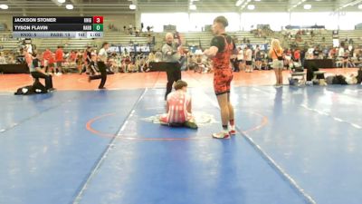 132 lbs Rr Rnd 1 - Jackson Stoner, Knights RTC/Wrestling Club - HSB vs Tyson Flavin, Rabbit Wrestling Club - HSB
