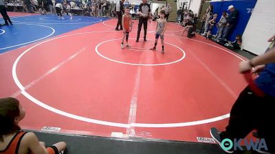 61 lbs Round Of 32 - Dylan Smith, Glenpool Youth Wrestling vs Huck Hurd, Pawhuska Elks Takedown