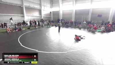 71 lbs Cons. Round 3 - Sergio Arriola, Payson Lion Wrestling Club vs Baylor Nelson, Delta Wrestling Club