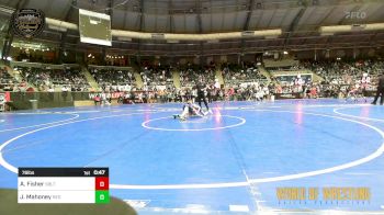 76 lbs Consi Of 8 #2 - Abel Fisher, Sebolt Wrestling Academy vs Jackson Mahoney, New England Gold