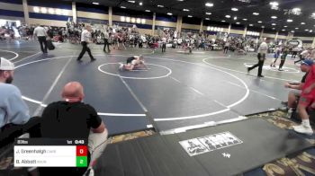 83 lbs Consi Of 4 - Jantz Greenhalgh, Carbon WC vs Beau Abbott, Roundtree Wr Acd