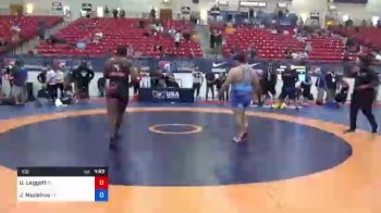 100 lbs Semifinal - U'Kwon Leggett, Florida vs James Medeiros, California