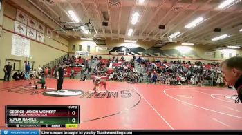 98 lbs Quarterfinal - Sonja Hartle, Steelclaw Wrestling Club vs George-Jaxon Weinert, Cherry Creek Wrestling Club