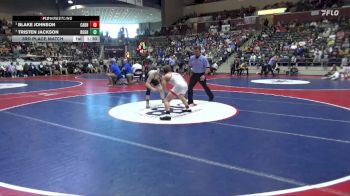 6A 126 lbs 3rd Place Match - Tristen Jackson, Rogers High School vs Blake Johnson, CABOT HIGH SCHOOL