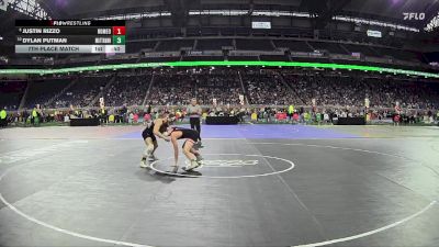 D1-113 lbs 7th Place Match - Justin Rizzo, Romeo HS vs Dylan Putman, Mattawan HS