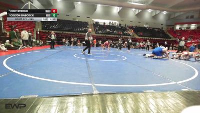285 lbs Cons. Semi - Colton Babcock, Neodesha HS vs Colt Stroud, WAGONER