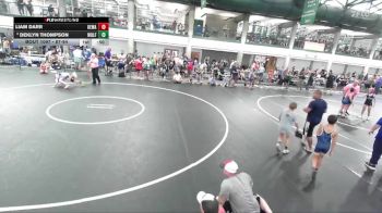 87-94 lbs Quarterfinal - Deklyn Thompson, Wolfpack Wrestling Club vs Liam Darr, Bulls Wrestling Club