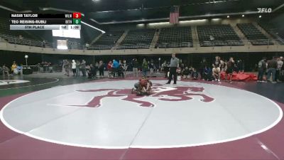 111 lbs 5th Place - Nasir Taylor, Wilmington vs Teo Reising-Rubli, Bethesda