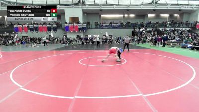 132 lbs Consi Of 8 #1 - Jackson Sorel, Norwich Free Academy vs Yosuel Santiago, Rockville