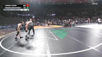4A Boys 113 lbs Semifinal - Braiden Grochowsky, Estacada Boys vs Garron Castro, Marshfield Boys
