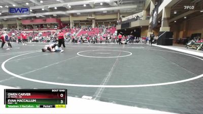 120 lbs Cons. Round 4 - Owen Carver, JC Youth vs Evan MacCallum, MWC