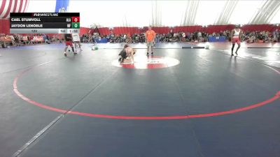 120 lbs Round 1 (8 Team) - Cael Stumvoll, Alexandria vs Jaydon LeNoble, Weyauwega-Fremont