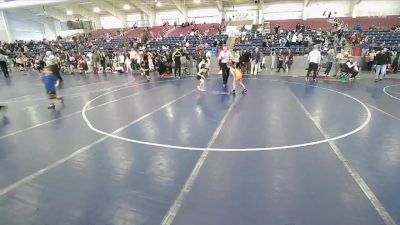 45-50 lbs Cons. Semi - Mia Puga, White Rhino Wrestling vs Emmie Frazier, Shootbox Wrestling Club