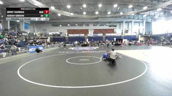 150 lbs Round 2 (3 Team) - Jerry Harman, Maine-Endwell Sr HS vs Josiah Gibson, Long Beach Sr