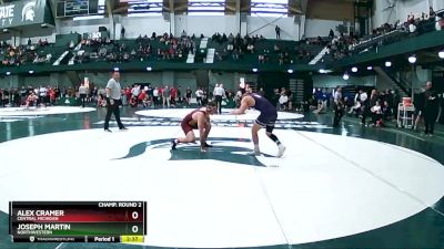 174 lbs Quarterfinal - Joseph Martin, Northwestern vs Alex Cramer, Central Michigan