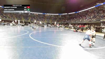 52 lbs Consy 2 - Beckett Clapper, East Pennsboro vs Emir Tashtan, Chartiers Valley