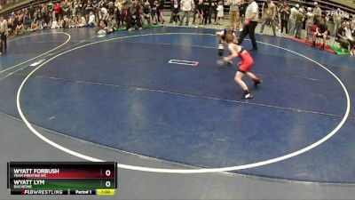 61 lbs Cons. Round 3 - Wyatt Lym, Duchesne vs Wyatt Forbush, Team Prestige WC