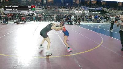 100 lbs Quarterfinal - Rylee Beville, Cocoa Beach vs SOPHIE BOOE, Palm Harbor University