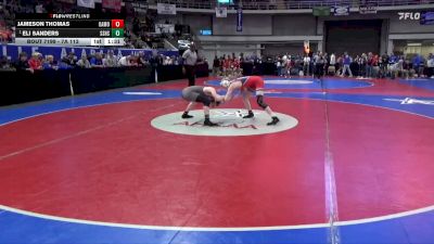 7A 113 lbs Semifinal - Eli Sanders, Smiths Station Hs vs Jameson Thomas, Oak Mountain