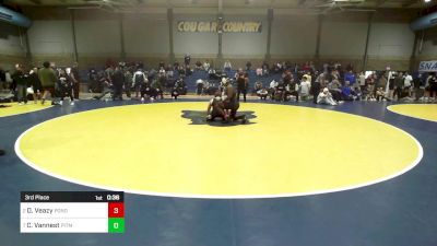 193 lbs 3rd Place - De`Alcapon Veazy, Ponderosa (CO) vs Carter Vannest, Pitman