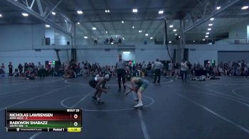 106 lbs Round 5 (10 Team) - Nicholas Lawrensen, Barn Bros vs RAEKWON SHABAZZ, South Side