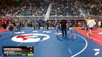 46 lbs Quarterfinal - Carter Bertagnolli, Green River Grapplers Wrestling vs Camri Bales, Eastside United Wrestling Club