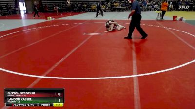 110 lbs Champ. Round 1 - Sutton Stroeing, Detroit Lakes vs Landon Kassel, Willmar