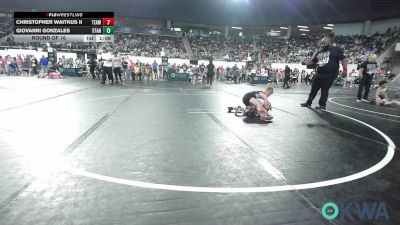 55 lbs Round Of 16 - Christopher Waitkus II, Team Tulsa Wrestling Club vs Giovanni Gonzales, Standfast