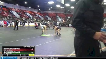 140 lbs Champ. Round 3 - Cooper Rathburn, Non-Affiliated vs David McClelland, CP Wrestling