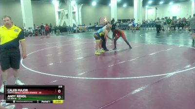 215 lbs Round 5 (10 Team) - Andy Rendl, SD White vs Caleb Major, Youth Impact Center Orange