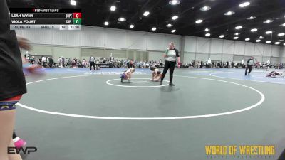 100 lbs Rr Rnd 1 - Leah Wynn, Super Girls K-6 vs Viola Foust, Shelton Wrestling Academy K-6