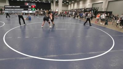 285 lbs Cons. Quarters - Connor Williams, Bees Wrestling Club vs Sebastian Rodriguez, Putnam City Freestyle Wrestling Club