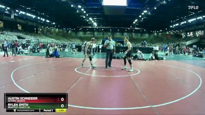 150 lbs Cons. Round 3 - Rylen Smith, Brantley County HS vs Austin Schneider, Olympic Heights