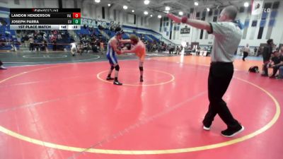 157 lbs 1st Place Match - Landon Henderson, Valhalla vs Joseph Parra, Central Union