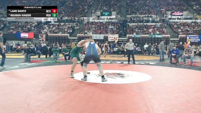 Quarterfinal - Lane Bantz, Broadwater (Townsend) vs Reuben Kinzer, Powder River Co. (Broadus)