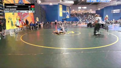 157 lbs Champ. Round 2 - Keith Barker, Southern Lehigh vs Josiah Sykes, Skyline