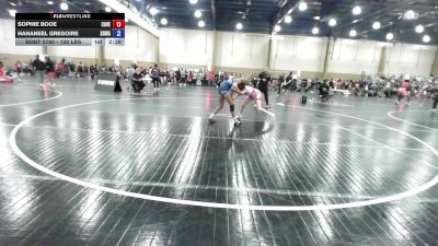100 lbs Rr Rnd 3 - Sophie Booe, Caveman Wrestling vs Hananeel Gregoire, SOWA