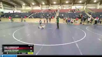 51 lbs Round 2 - Cael Cunningham, Charger Wrestling Club vs Traydon Stevens, Fremont Wrestling Club