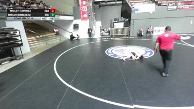 49 lbs Cons. Rd Of 16 - Hailey Ramirez, California Grapplers vs Josiah Gonzalez, Beat The Streets - Los Angeles