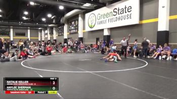 124 lbs Round 3 (16 Team) - Haylee Sherman, Female Elite Wrestling vs Natalie Keller, Grand View Wrestling Club