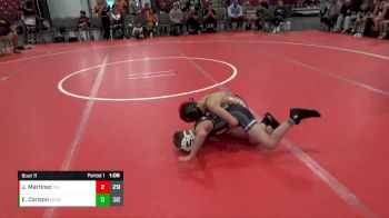 55 lbs Placement Matches (8 Team) - Easton Carlson, Minions Black (GA) vs John JJ Martinez, Aggression Legionaries