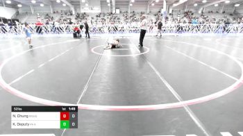 52 lbs Rr Rnd 1 - Nathan Chung, RedNose Wrestling School - ES vs Kohyn Deputy, PA Alliance Black