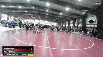 85 lbs Cons. Semi - Alexa Fager, Charger Wrestling Club vs Ana Mounga, Westlake