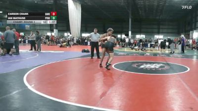 132 lbs Champ. Round 1 - Carson Crank, South Augusta Wrestling Club vs Ian Mathuse, Powhatan Youth Wrestling Club