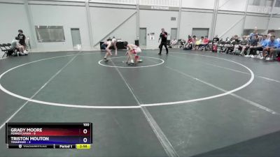 100 lbs Quarters & 1st Wb (16 Team) - Grady Moore, Pennsylvania vs Triston Mouton, Tennessee