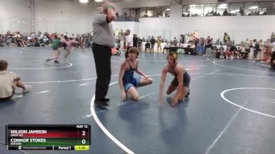 130 lbs Cons. Round 3 - Connor Stokes, Oxford vs Wilson Jamison, Wave WC