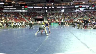 1A-106 lbs Cons. Round 3 - Nathan Benedix, Woodbury Central vs Carver Hinz, Jesup